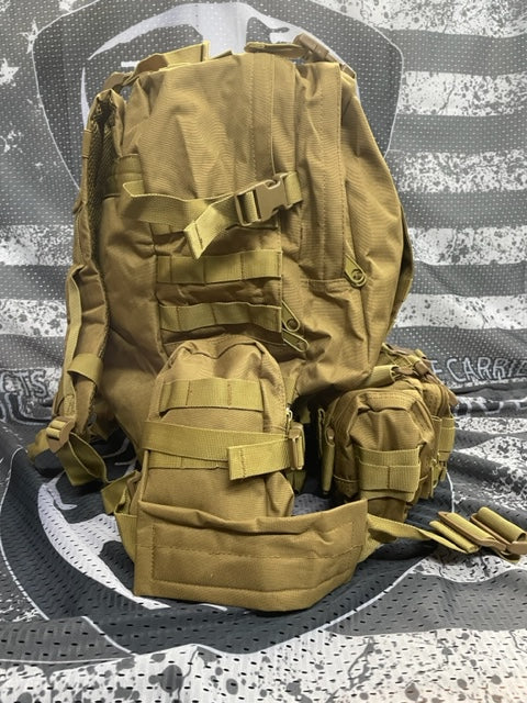 50 liter Tactical Bag with additional Removable Carry Bag.