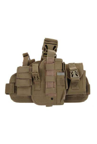 TCTLH704 Thigh Pistol Holder with Mag pouches