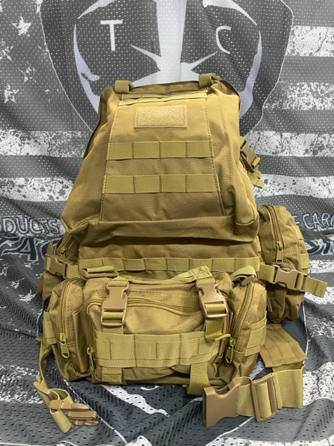 50 liter Tactical Bag with additional Removable Carry Bag.