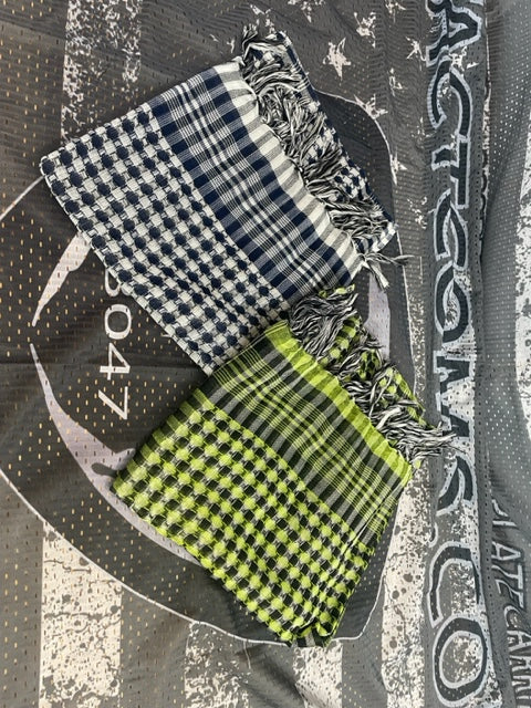 Tactical Desert Tassel Scarf Plaid Sunscreen Face Mask
