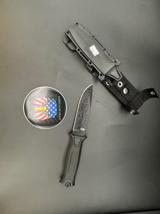 Gerber Tactical Fixed Blade with  Molle and Belt Compatible Sheath