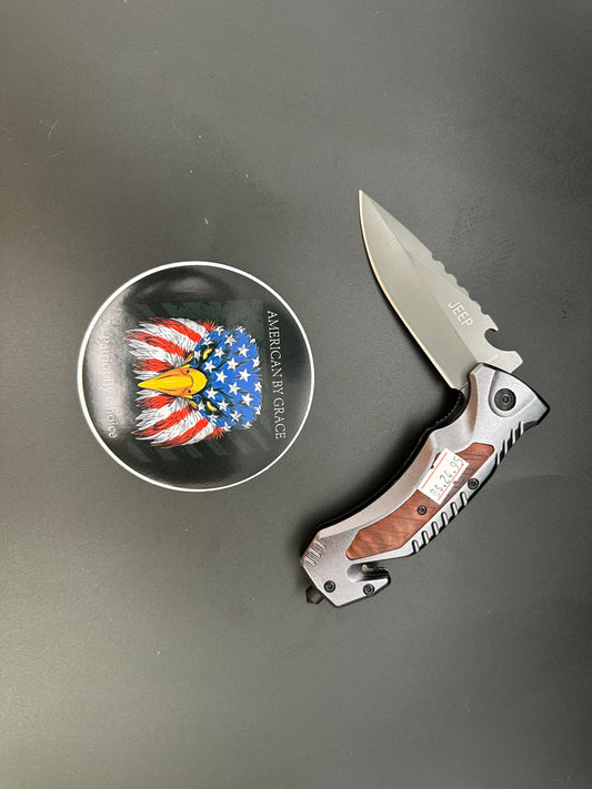 Jeep Edition Folding Rescue Knife